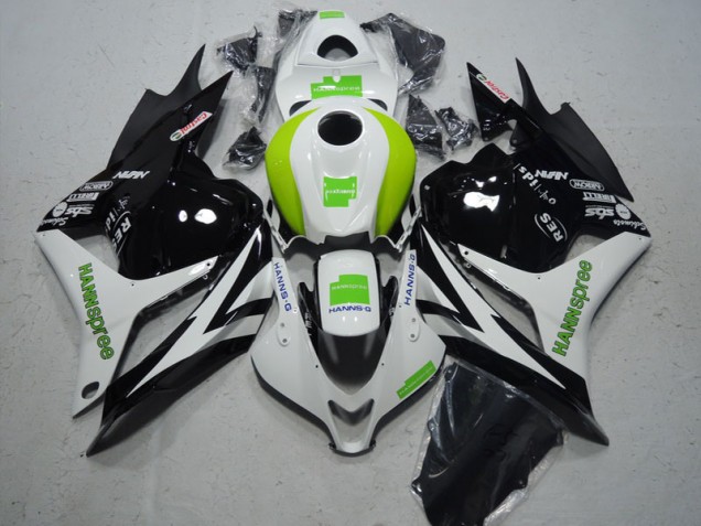 CBR 600 RR 09-12 - Negro Blanco Verde Hannspree