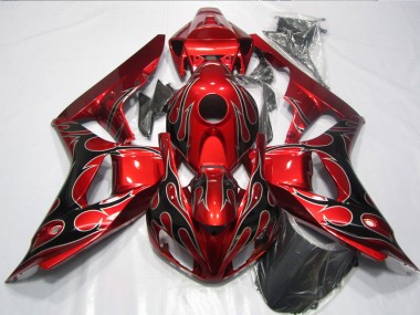CBR 1000 RR 06-07 - Rojo Negro Llama