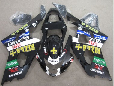 GSXR 600 K4 04-05 - Negro Amarillo Rizla