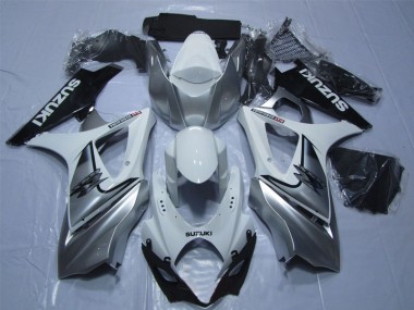 GSXR 1000 K7 07-08 - Blanco Plata Negro