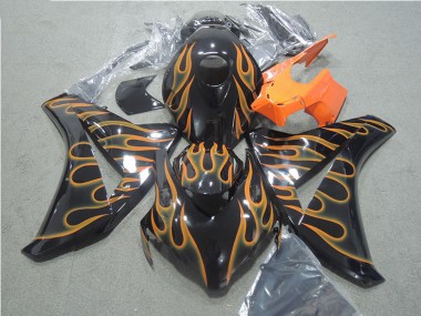 CBR 1000 RR 08-11 - Negro Naranja Llama