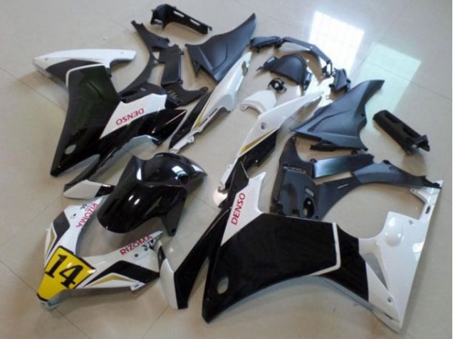CBR 500 RR 13-15 - Negro Blanco Denso Rizoma 14 CBR 500 RR 13-15 - Negro Blanco Denso Rizoma 14