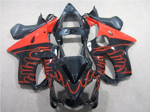 CBR 600 F4i 01-03 - Negro Rojo Llama