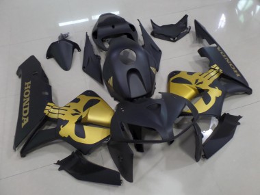 CBR 600 RR 05-06 - Negro Mate con Oro Cráneo