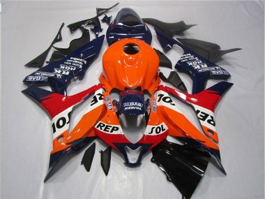 CBR 600 RR 07-08 - Naranja Azul Negro Repsol