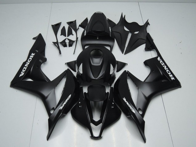 CBR 600 RR 07-08 - Negro Mate con Blanco Pegatinas CBR 600 RR 07-08 - Negro Mate con Blanco Pegatinas