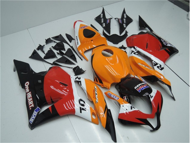 CBR 600 RR 09-12 - Naranja Rojo Negro Repsol