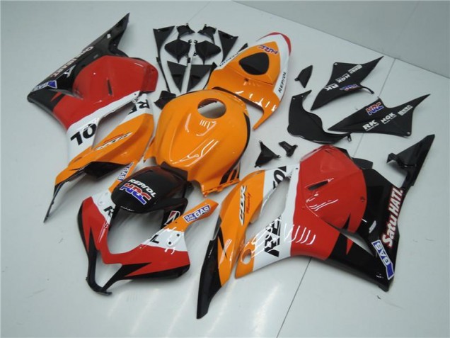 CBR 600 RR 09-12 - Naranja Rojo Negro Repsol