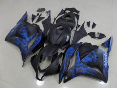 CBR 600 RR 09-12 - Negro Mate Azul Cráneo