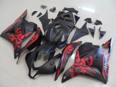 CBR 600 RR 09-12 - Negro Mate con Rojo Cráneo