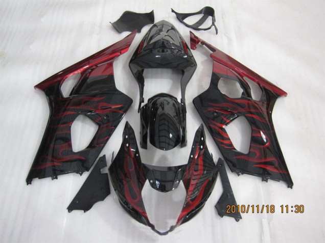 GSXR 1000 K3 03-04 - Negro Rojo Llama GSXR 1000 K3 03-04 - Negro Rojo Llama