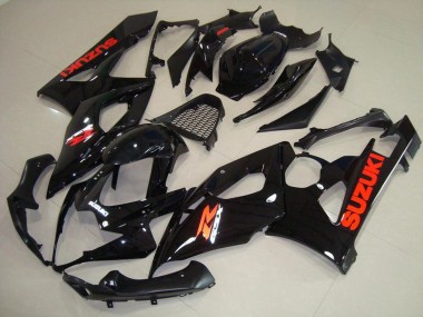 GSXR 1000 K5 05-06 - Brillante Negro Rojo Pegatinas