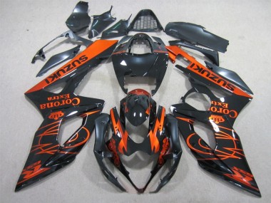 GSXR 1000 K5 05-06 - Negro Naranja Corona Extra