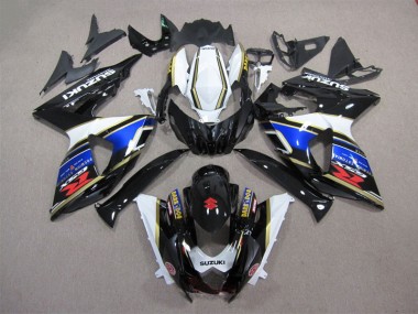 GSXR 1000 K9 09-16 - Negro Azul Blanco Oscuro Dog