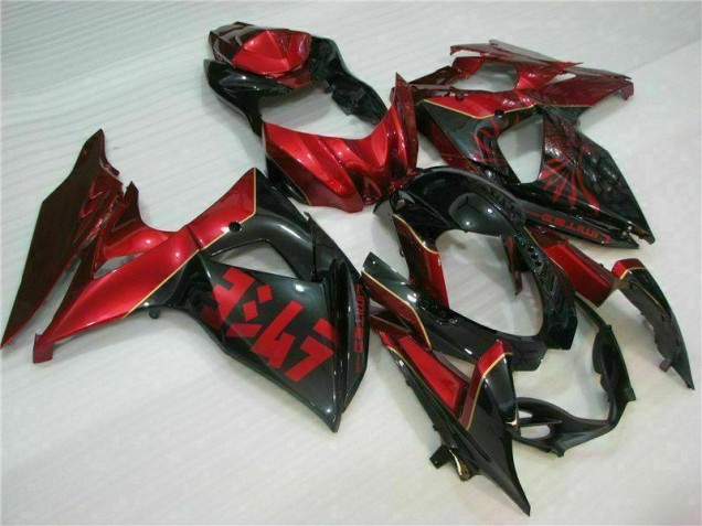 GSXR 1000 K9 09-16 - Rojo Llama Negro