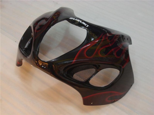 GSXR 1300 Hayabusa 96-07 - Negro Rojo Llama