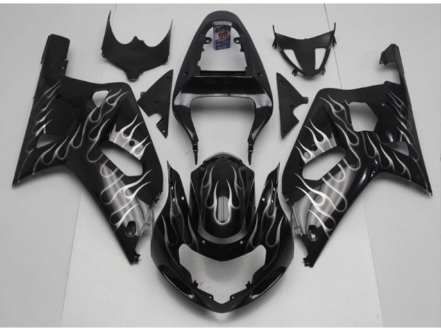 GSXR 600 / 750 K1 K2 K3 01-03 - Negro Blanco Llama GSXR 600 / 750 K1 K2 K3 01-03 - Negro Blanco Llama