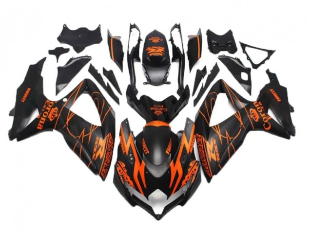 GSXR 600 / 750 K8 08-10 - Negro Naranja GSXR 600 / 750 K8 08-10 - Negro Naranja