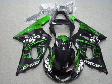 GSXR 600 K1 K2 K3 01-03 - Negro Verde Corona Extra