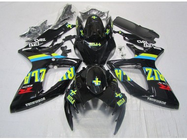 GSXR 600 K6 06-07 - Negro Amarillo Rizla