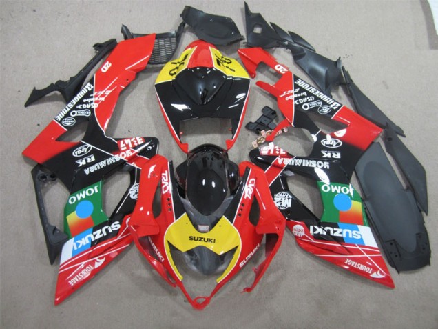 GSXR 600 K6 06-07 - Negro Rojo Amarillo Jomo