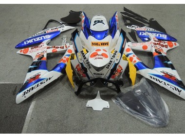 GSXR 600 K8 08-10 - Blanco Azul Oscuro Dog