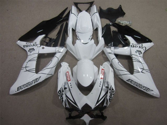 GSXR 600 K8 08-10 - Blanco Negro Corona Extra Motul