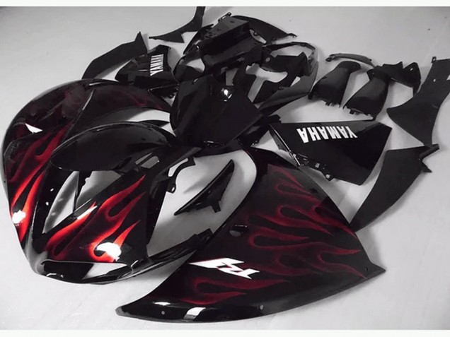 R1 12-14 - Rojo Negro Llama