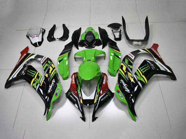 ZX10R 16-19 - Verde Negro Rojo Ninja Monster ZX10R 16-19 - Verde Negro Rojo Ninja Monster