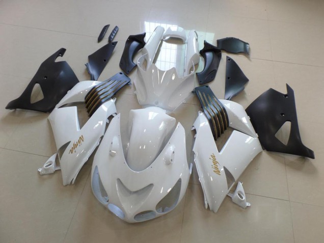 ZX14R ZZR 1400 06-11 - Blanco & Negro Mate