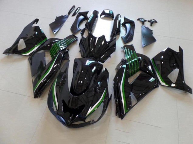ZX14R ZZR 1400 06-11 - Brillante Negro con Verde Line