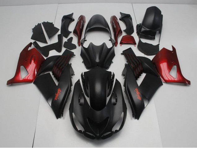 ZX14R ZZR 1400 06-11 - Negro Mate & Rojo