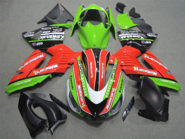 ZX14R ZZR 1400 06-11 - Rojo Verde Motocard