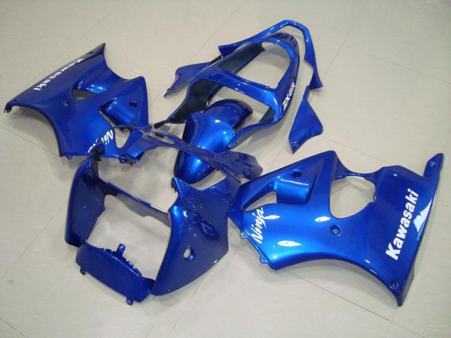 ZX6R 00-02 - Azul con Blanco Calcomanías