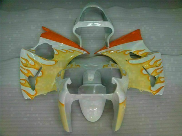 ZX6R 00-02 - Blanco Amarillo Llama