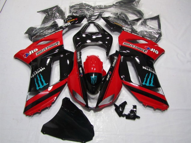 ZX6R 07-08 - Rojo Negro Monster