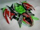 ZX6R 09-12 - Negro Rojo Verde Motocard