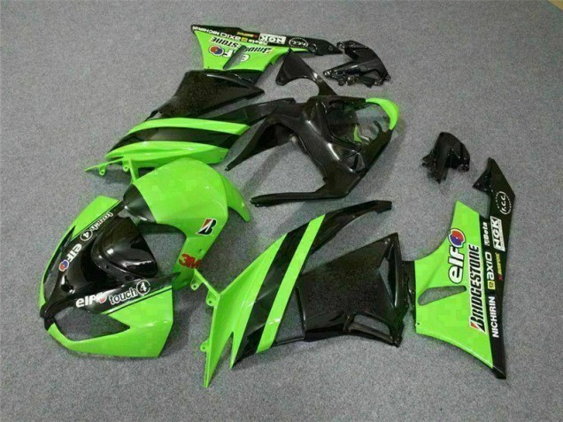 ZX6R 09-12 - Negro Verde 3M Touch4