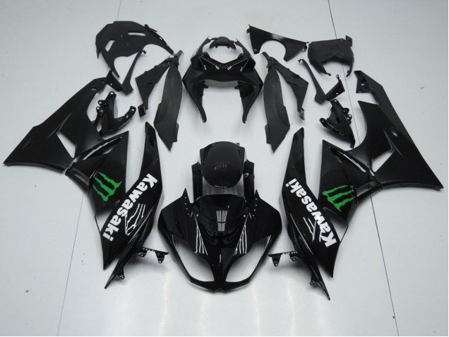 ZX6R 09-12 - Negro con Monster