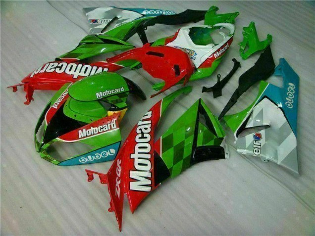 ZX6R 09-12 - Rojo Verde Motocard
