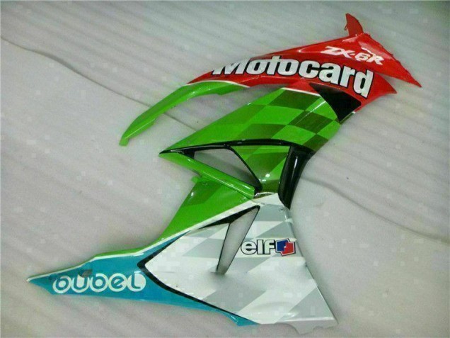 ZX6R 09-12 - Rojo Verde Motocard
