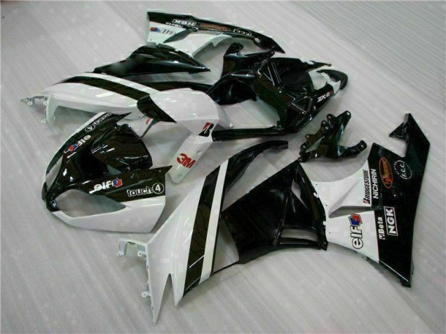 ZX6R 09-12 - Negro Blanco 3M Touch4