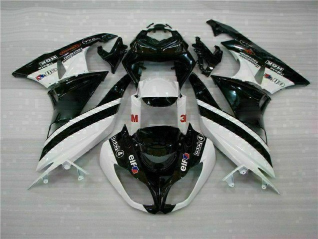 ZX6R 09-12 - Negro Blanco 3M Touch4