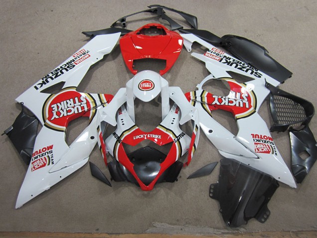 GSXR 1000 K5 05-06 - Blanco Lucky Strike Rojo Motul