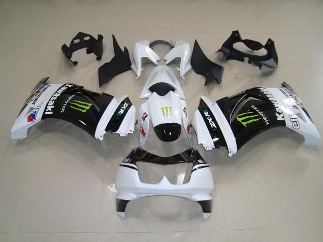 ZX 250R 08-12 - Negro Blanco Monster ZX 250R 08-12 - Negro Blanco Monster