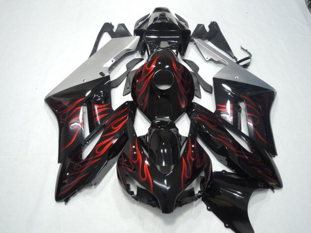 CBR 1000 RR 04-05 - Negro Rojo Llama