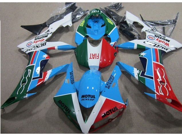 CBR 1000 RR 04-05 - Azul Rojo Verde Motul