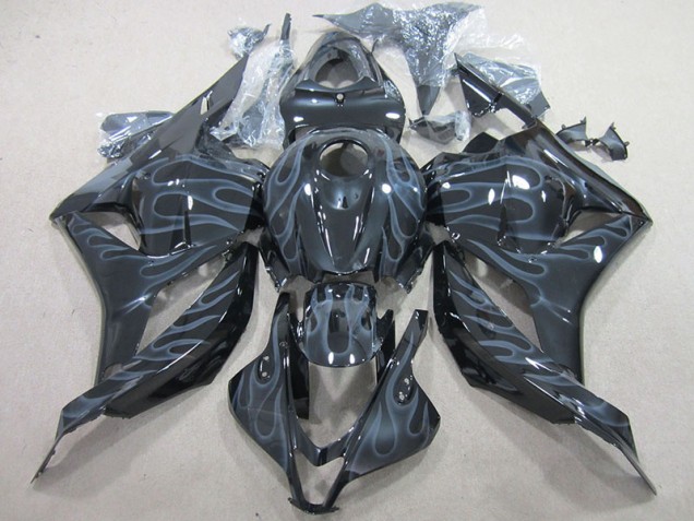CBR 600 RR 09-12 - Negro Plata Llama