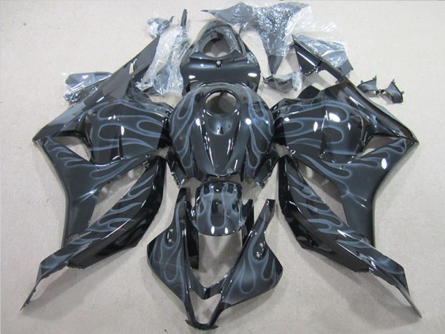 CBR 600 RR 09-12 - Negro Plata Llama